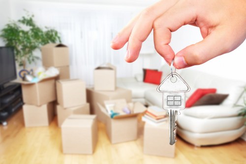 Moving van loaded for a Bromley removals service