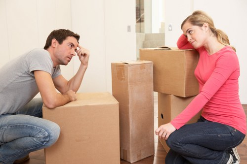 Team handling furniture during a Bromley home move
