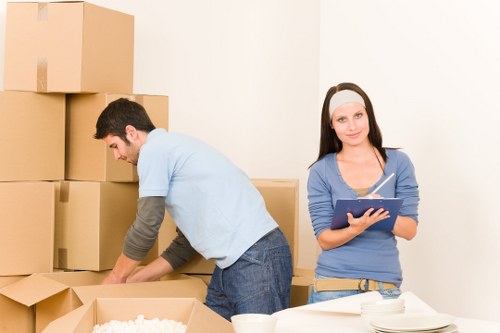 Removal van and moving boxes for Bromley home relocations